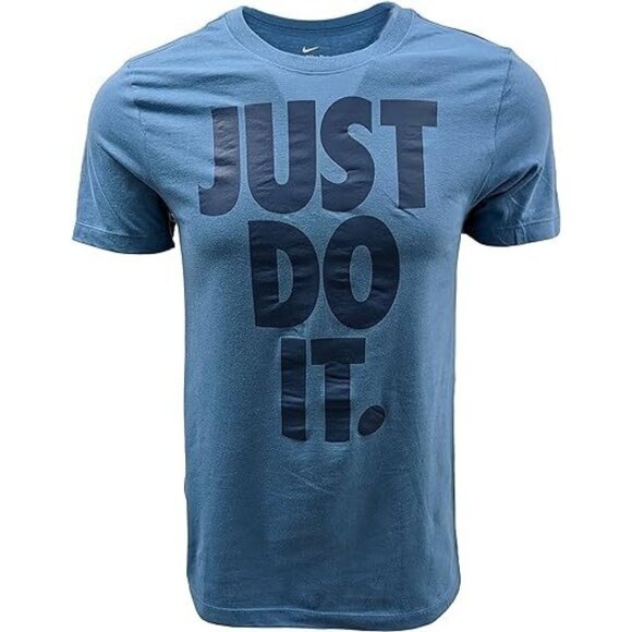 Nike Other - Sz Med‎ Nike Men's "Just Do It" T-Shirt Blue DX1987-469 NWT